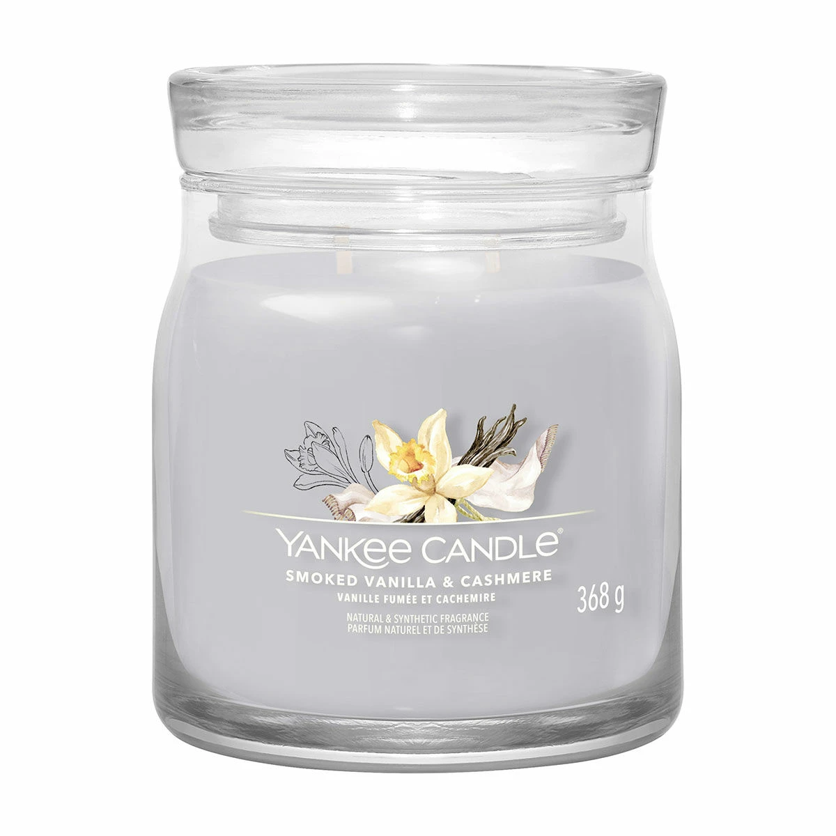 Yankee Candle Smoked Vanilla & Cashmere Signature Medium Jar Candle 1 Yankee Candle Smoked Vanilla & Cashmere Signature Medium Jar Candle