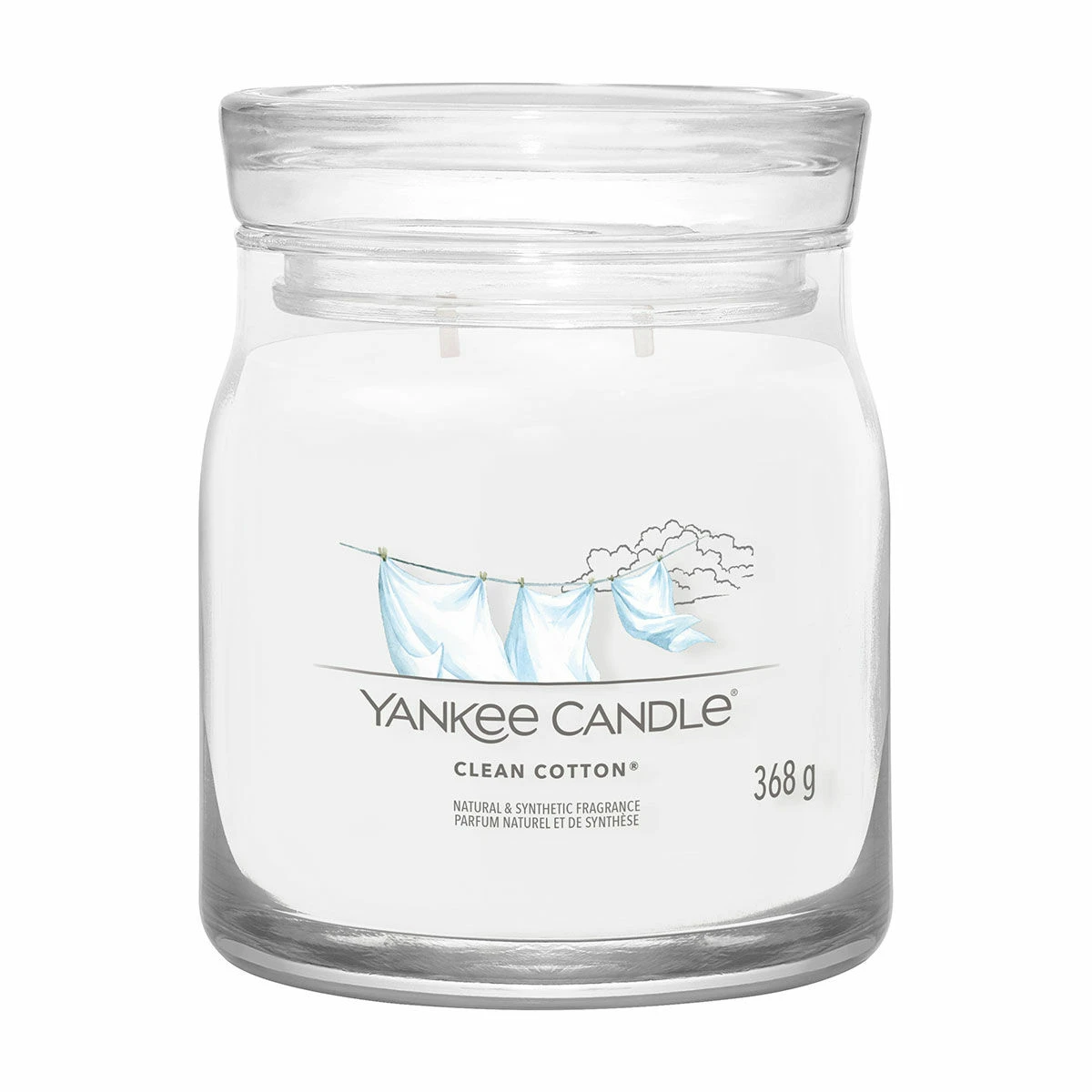 Yankee Candle Clean Cotton Signature Medium Jar Candle 1 Yankee Candle Clean Cotton Signature Medium Jar Candle