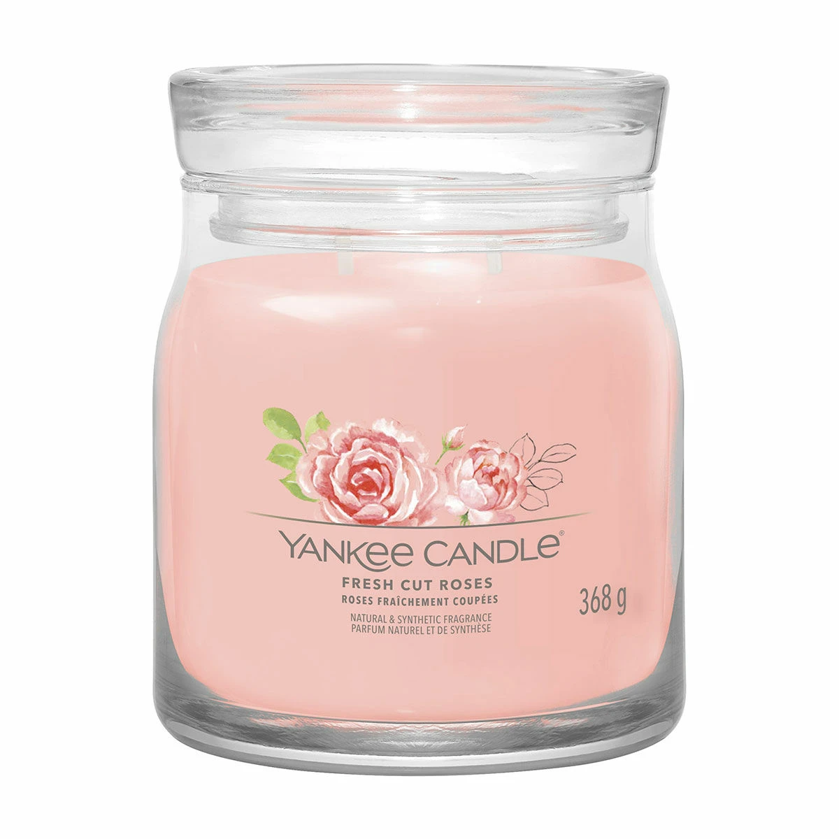 Yankee Candle Fresh Cut Roses Signature Medium Jar Candle 1 Yankee Candle Fresh Cut Roses Signature Medium Jar Candle