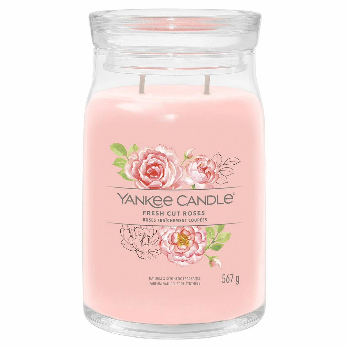 Yankee Candle Fresh Cut Roses Signature Large Jar Candle 1 Yankee Candle Fresh Cut Roses Signature Large Jar Candle