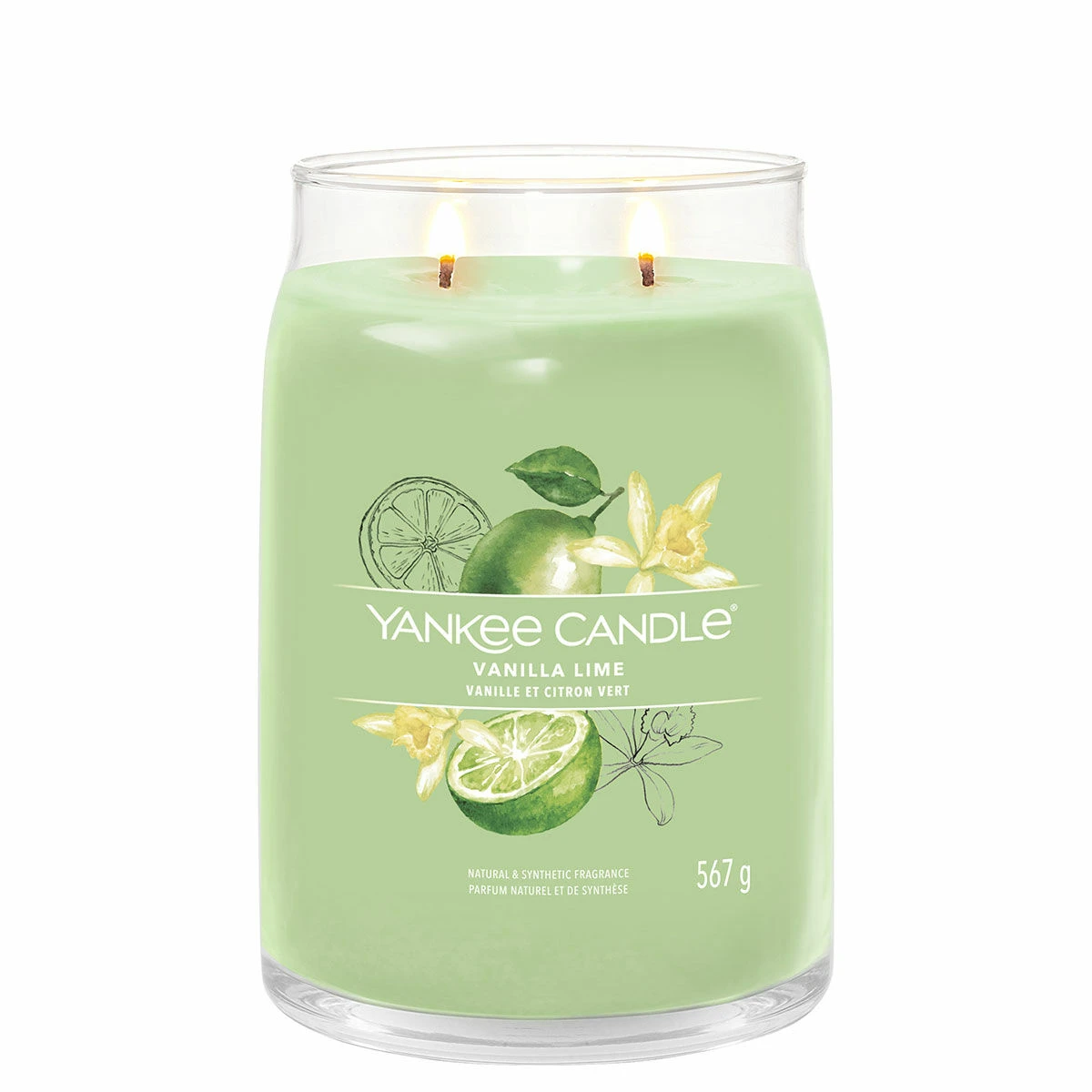 Yankee Candle Vanilla Lime Signature Large Jar Candle 2 Yankee Candle Vanilla Lime Signature Large Jar Candle - Image 2