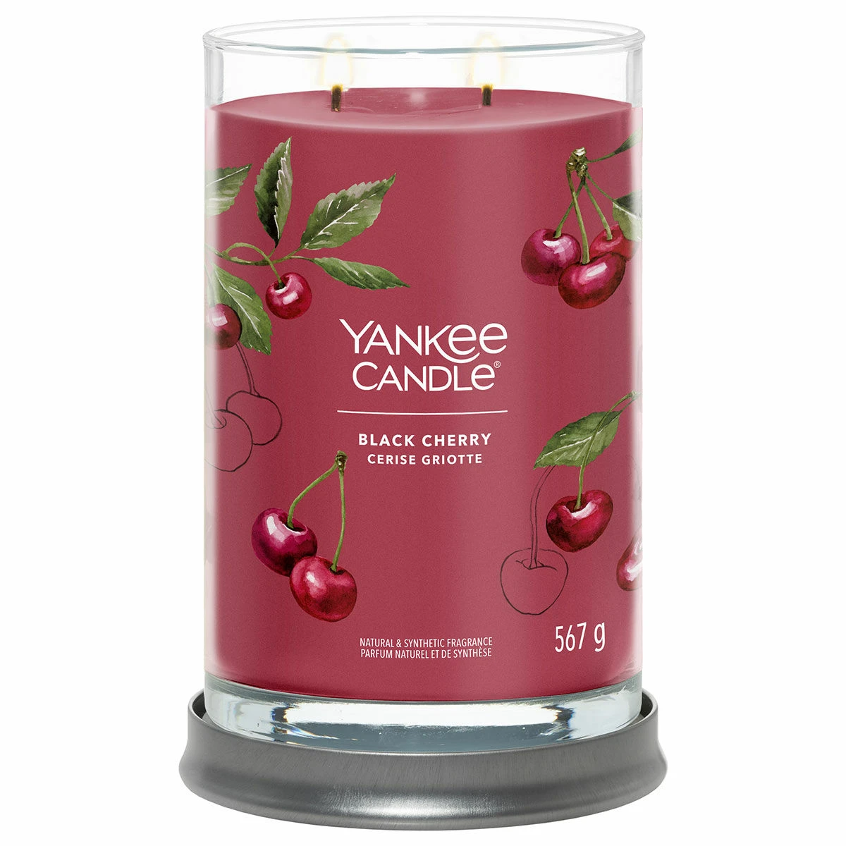 Yankee Candle Black Cherry Signature Large Tumbler Candle 2 Yankee Candle Black Cherry Signature Large Tumbler Candle - Image 2