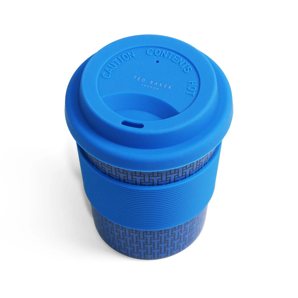 Ted Baker JAMMEES T Blue 227ml Mini Travel Cup 2 Ted Baker JAMMEES T Blue 227ml Mini Travel Cup - Image 2
