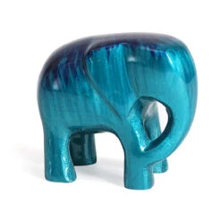 Tilnar Art Aluminark Brushed Aqua Large Elephant