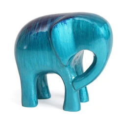 Tilnar Art Aluminark Brushed Aqua Extra Large Elephant