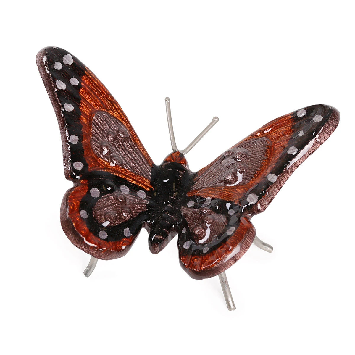 Tilnar Art Aluminark Brushed Small Orange & Black Butterfly 1 Tilnar Art Aluminark Brushed Small Orange & Black Butterfly