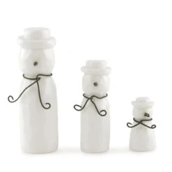 East Of India Christmas Set Of 3 Porcelain Snowmen 9 East Of India Christmas Set Of 3 Porcelain Snowmen -Water Bottle Store 5819 east of india xmas set of three porcelain snowmen 1