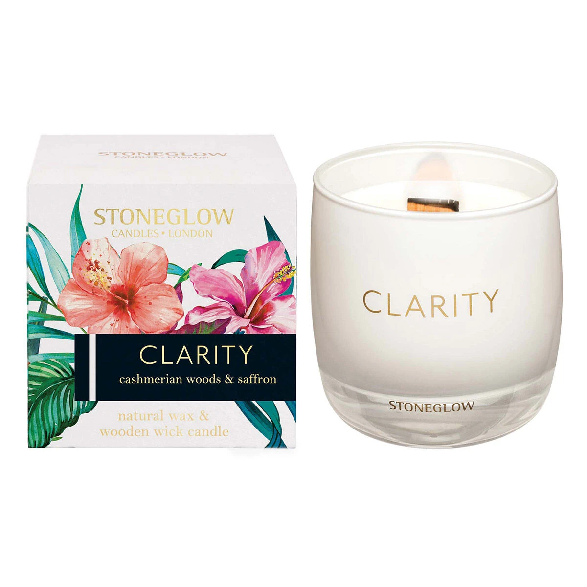 Stoneglow Infusion Clarity Cashmerian Woods & Saffron Tumbler Candle 1 Stoneglow Infusion Clarity Cashmerian Woods & Saffron Tumbler Candle