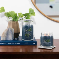 Yankee Candle Bayside Cedar Signature Large Jar Candle -Water Bottle Store bayside cedar signature collection lifestyle 2