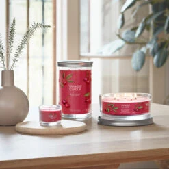 Yankee Candle Black Cherry Signature Large Tumbler Candle 9 Yankee Candle Black Cherry Signature Large Tumbler Candle -Water Bottle Store black cherry signature collection lifestyle 1 1