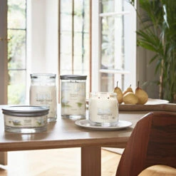 Yankee Candle Clean Cotton Signature Large Tumbler Candle -Water Bottle Store clean cotton signature collection lifestyle 1 1