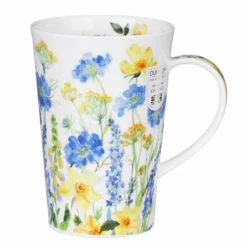 Dunoon Cottage Border Blue Shetland Tea Infuser Set -Water Bottle Store dunoon sh cotb bl cottage border blue shetland tea infuser set 02 copy