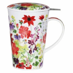 Dunoon Cottage Border Red Shetland Tea Infuser Set