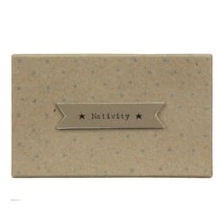 East Of India Natural Little Boxed Nativity Set -Water Bottle Store east of india 1542 boxed nativity 2