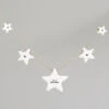 East Of India Porcelain 'Merry Christmas' Stars Garland