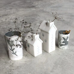 East Of India Small House Flower Vase 13 East Of India Small House Flower Vase -Water Bottle Store east of india eoi 5621 grey flower jug 3 2