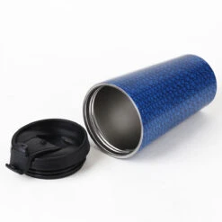 Eco Chic Blue Bees Stainless Steel Travel Coffee Cup 11 Eco Chic Blue Bees Stainless Steel Travel Coffee Cup -Water Bottle Store eco chic n013 disrupted cubes stainless steel travel coffee cup 01b 1