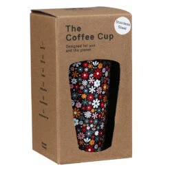 Eco Chic Black Ditsy Flowers Stainless Steel Travel Coffee Cup 10 Eco Chic Black Ditsy Flowers Stainless Steel Travel Coffee Cup -Water Bottle Store eco chic n014 disty black flowers stainless steel travel coffee cup 04