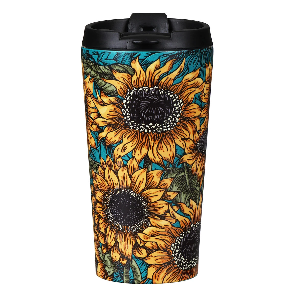 Eco Chic Sunflowers Stainless Steel Travel Coffee Cup 1 Eco Chic Sunflowers Stainless Steel Travel Coffee Cup