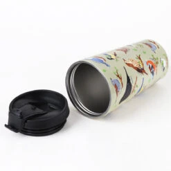 Eco Chic Green Wild Birds Stainless Steel Travel Coffee Cup 9 Eco Chic Green Wild Birds Stainless Steel Travel Coffee Cup -Water Bottle Store eco chic n02 green wild birds stainless steel travel coffee cup 01b