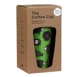 Eco Chic Green Sheep Stainless Steel Travel Coffee Cup -Water Bottle Store eco chic n08 green sheep stainless steel travel coffee cup 04