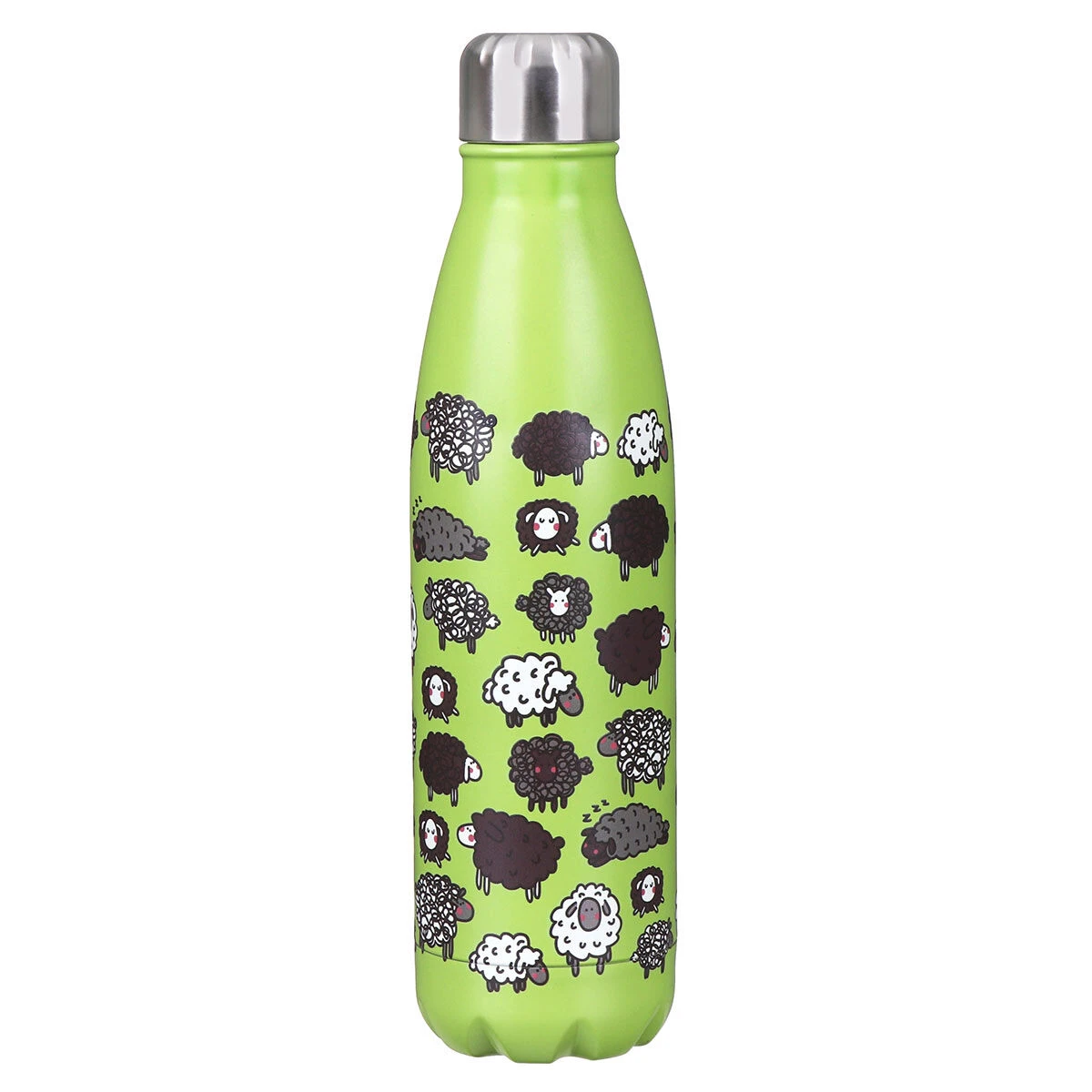 Eco Chic Green Sheep 500ml Thermal Drinks Bottle 1 Eco Chic Green Sheep 500ml Thermal Drinks Bottle