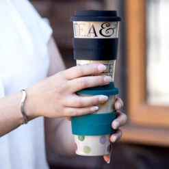 Water Bottle Store -Water Bottle Store elite emma bridgewater bt6100 black toast rice husk travel cup lifestyle 01 m 1