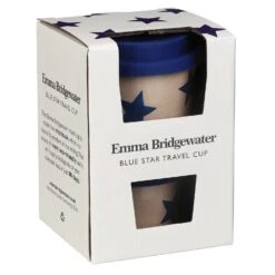 Emma Bridgewater Sky Blue Stars Rice Husk Travel Cup -Water Bottle Store elite emma bridgewater sky6100 sky blue stars rice husk travel cup 2 copy 2