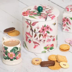 Emma Bridgewater Blossom Biscuit Barrel -Water Bottle Store emma b blossom biscuit barrel