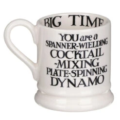 Emma Bridgewater Black Toast King Of Cool & Queen Of Rock Set Of Two Half Pint Mugs 12 Emma Bridgewater Black Toast King Of Cool & Queen Of Rock Set Of Two Half Pint Mugs -Water Bottle Store emma bridgewater 1kiq010013 king of cool queen of rock mugs 1