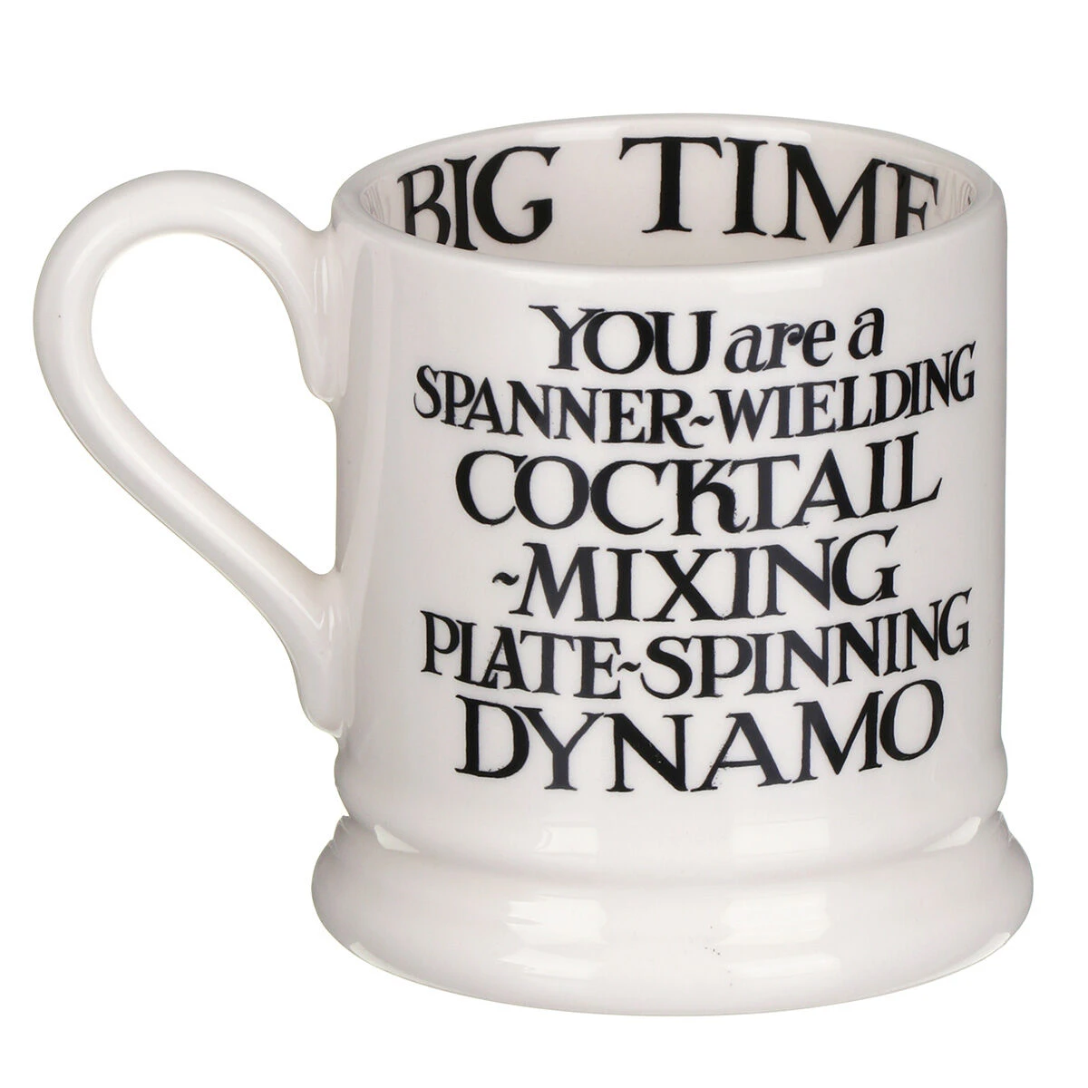 Emma Bridgewater Black Toast King Of Cool & Queen Of Rock Set Of Two Half Pint Mugs 5 Emma Bridgewater Black Toast King Of Cool & Queen Of Rock Set Of Two Half Pint Mugs - Image 5