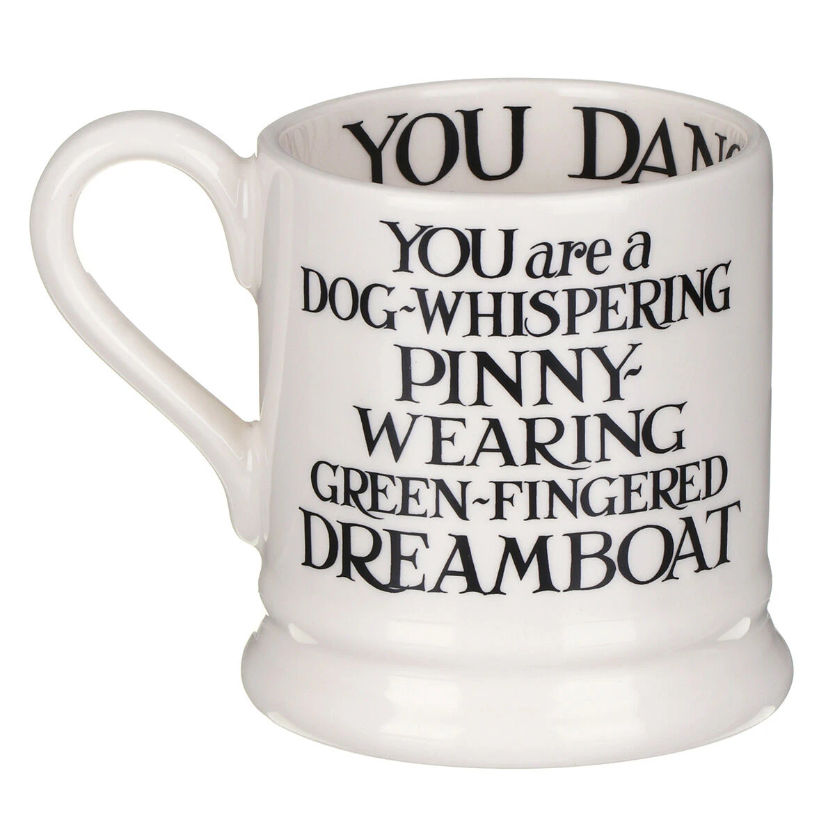Emma Bridgewater Black Toast King Of Cool & Queen Of Rock Set Of Two Half Pint Mugs 3 Emma Bridgewater Black Toast King Of Cool & Queen Of Rock Set Of Two Half Pint Mugs - Image 3