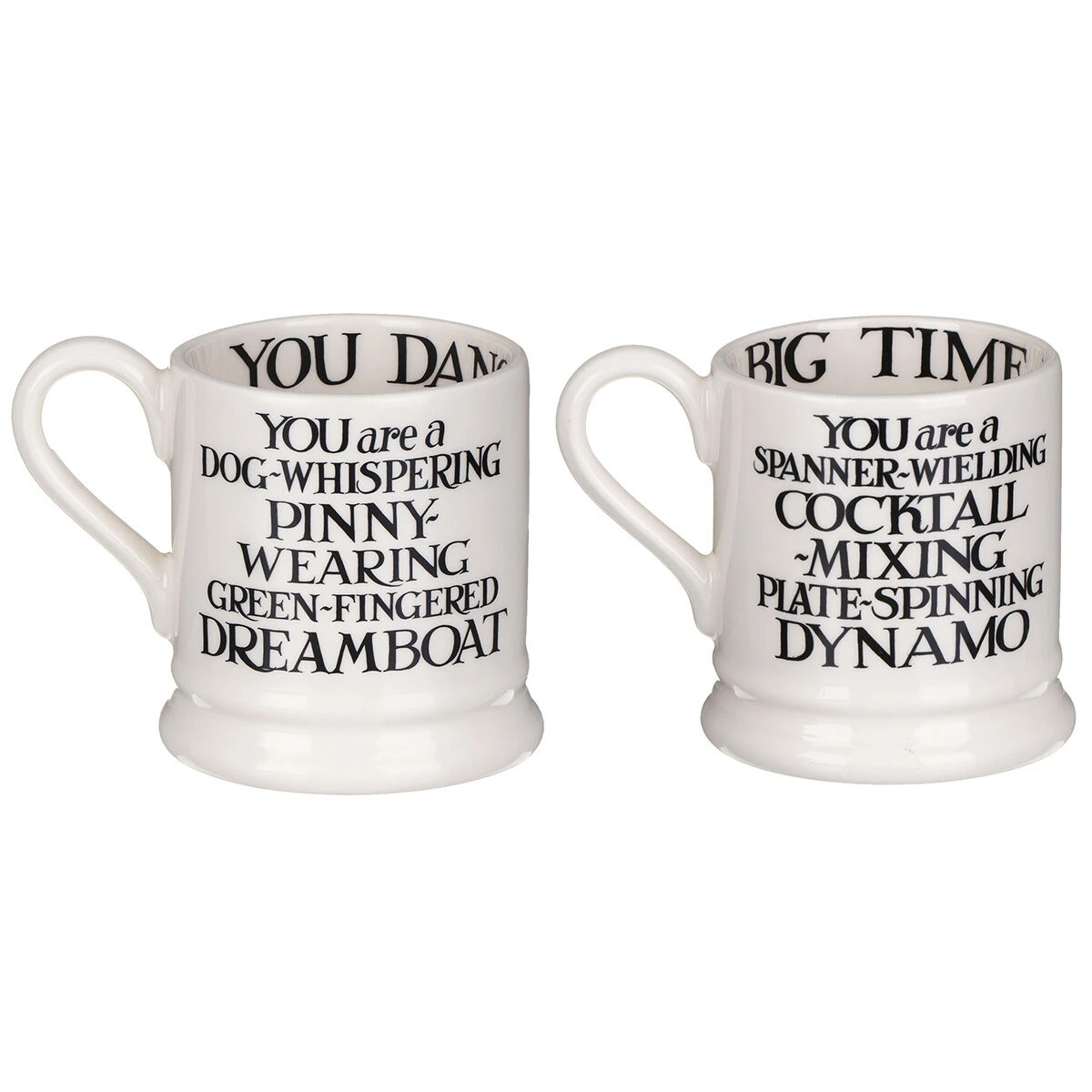 Emma Bridgewater Black Toast King Of Cool & Queen Of Rock Set Of Two Half Pint Mugs 7 Emma Bridgewater Black Toast King Of Cool & Queen Of Rock Set Of Two Half Pint Mugs - Image 7