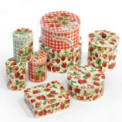 Emma Bridgewater Fruits Strawberries Set Of Three Round Cake Tins -Water Bottle Store emma bridgewater strawberry tins group 1