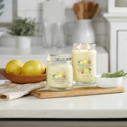 Yankee Candle Iced Berry Lemonade Signature Large Jar Candle -Water Bottle Store iced berry lemonade signature collection lifestyle 1