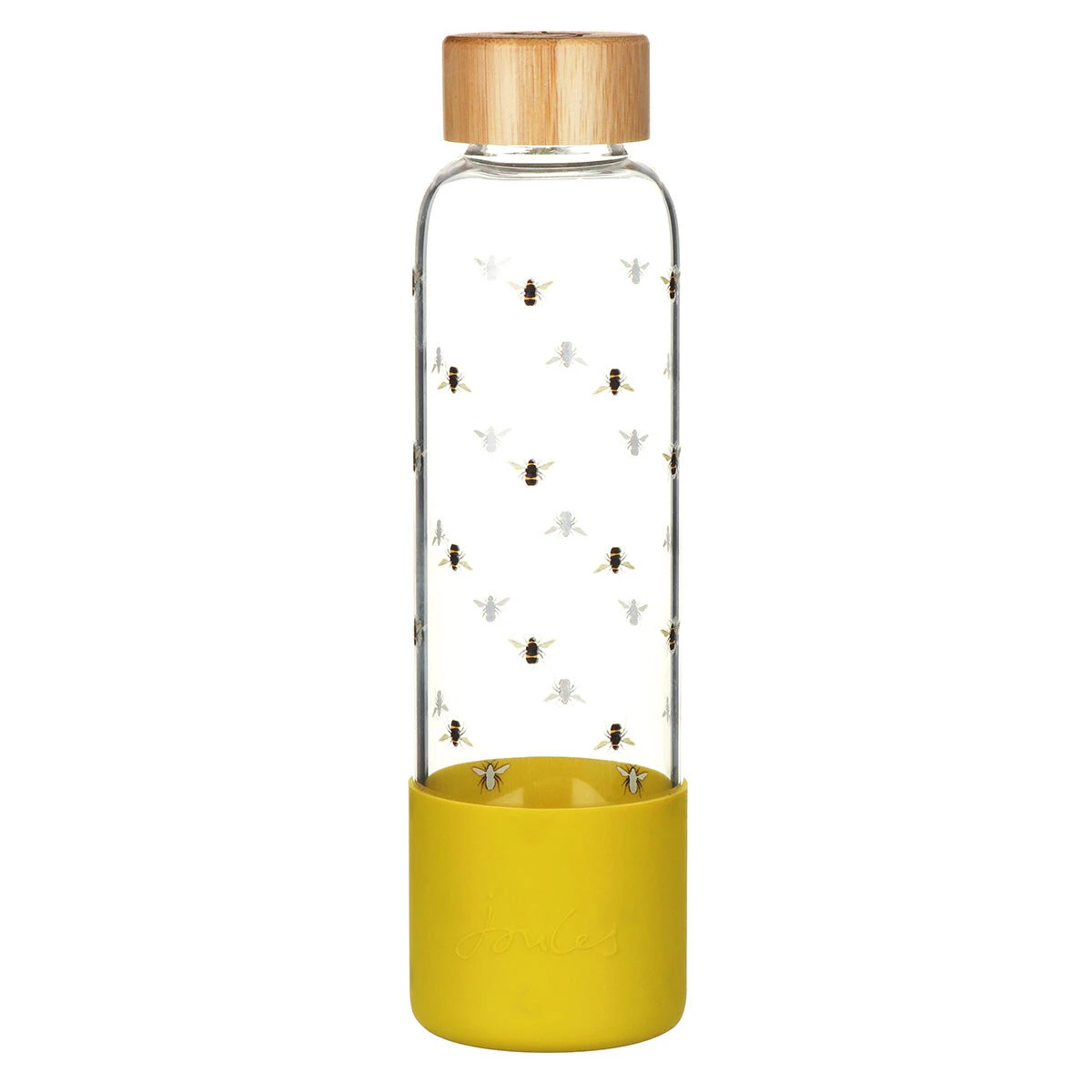 Joules Bees Glass Water Bottle 1 Joules Bees Glass Water Bottle