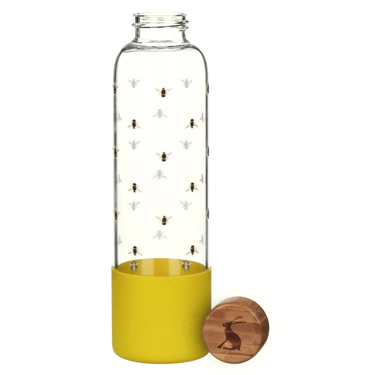 Joules Bees Glass Water Bottle 2 Joules Bees Glass Water Bottle - Image 2