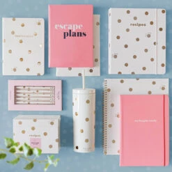 Kate Spade New York Gold Dot With Script Acrylic Tumbler With Straw 7 Kate Spade New York Gold Dot With Script Acrylic Tumbler With Straw -Water Bottle Store kate spade gold dot and pink lifestyle 6