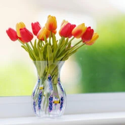 Lynsey Johnstone Hand Painted Bees & Lavender Posy Vase 10 Lynsey Johnstone Hand Painted Bees & Lavender Posy Vase -Water Bottle Store lesser pavey lp49761 lynsey johnstone bees lavender posy vase lifestyle 3