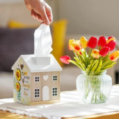 Bee Happy Tissue Box 13 Bee Happy Tissue Box -Water Bottle Store lesser pavey lp49798 bee happy tissue box lifestyle 4