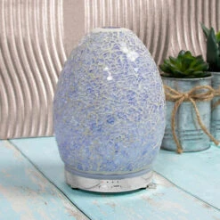 Desire Lilac Mosaic Egg Colour Changing Aroma Humidifier -Water Bottle Store lesser and pavey lp47488 desire lilac mosaic humidifier lifestyle 2