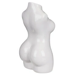 Desire White Body Torso Vase -Water Bottle Store lesser and pavey lp48224 white body torso vase 02
