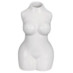 Desire White Body Torso Vase -Water Bottle Store lesser and pavey lp48224 white body torso vase 04