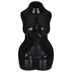 Desire Black Body Torso Vase -Water Bottle Store lesser and pavey lp48225 black body torso vase 2