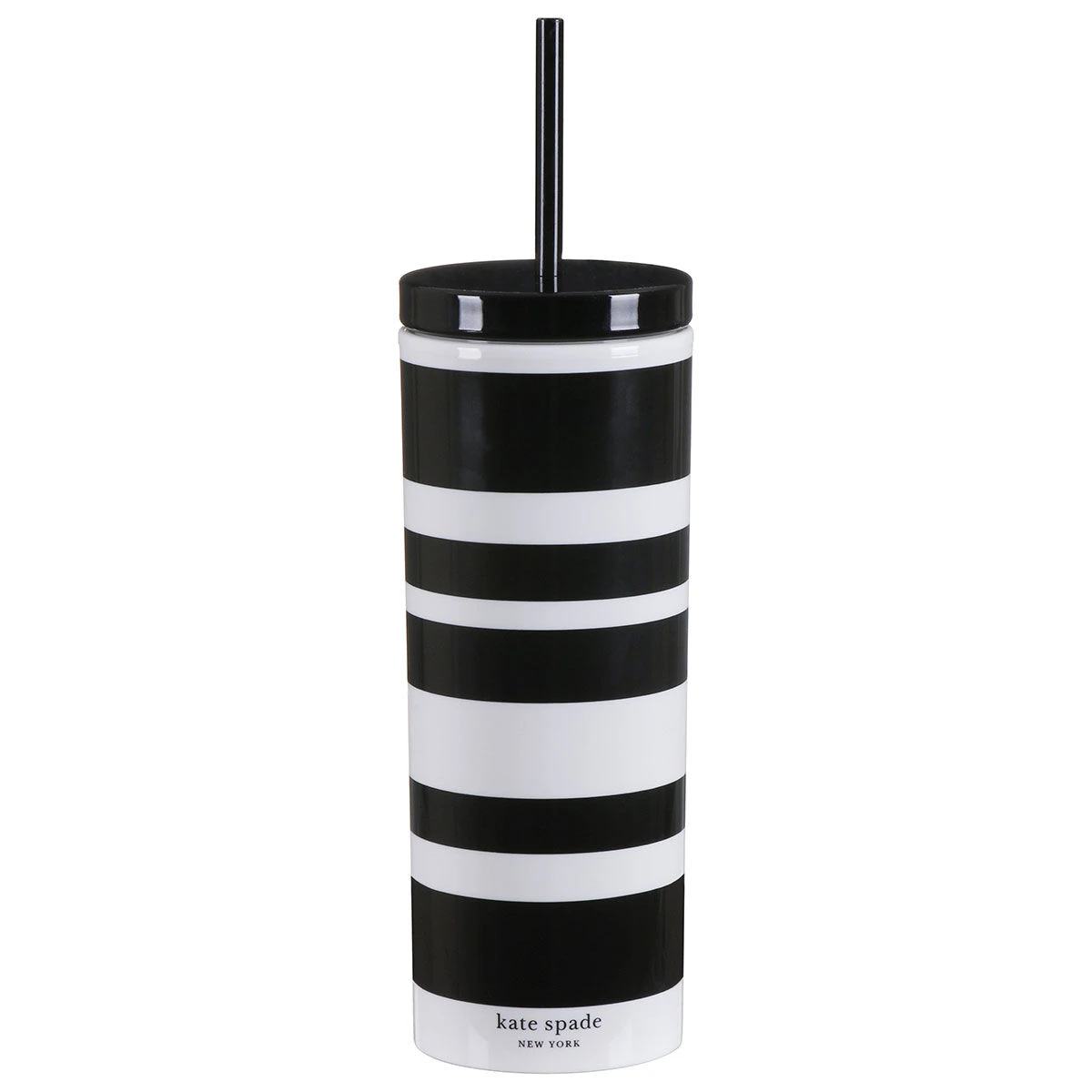 Kate Spade New York Sarah Stripe Acrylic Tumbler With Straw 1 Kate Spade New York Sarah Stripe Acrylic Tumbler With Straw