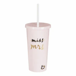 Water Bottle Store 25 Kate Spade New York Blush Miss To Mrs Bridal Acrylic Tumbler With Straw