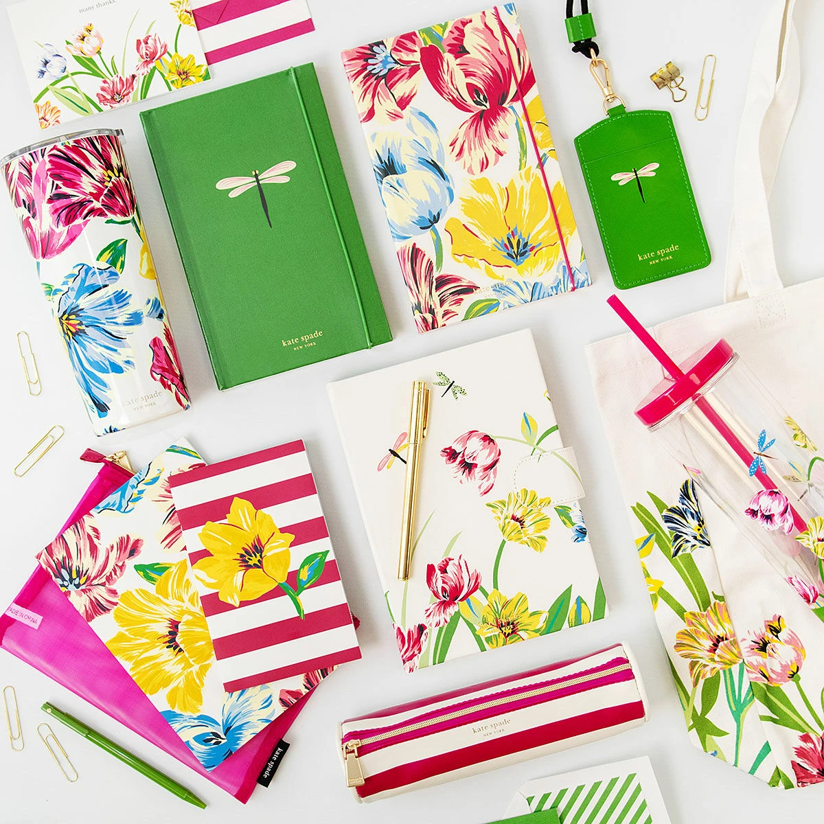 Kate Spade New York Painted Tulips Stainless Steel Tumbler 5 Kate Spade New York Painted Tulips Stainless Steel Tumbler - Image 5