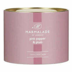Marmalade Of London Pink Pepper & Plum 400g 3 Wick Glass Soy Candle 14 Marmalade Of London Pink Pepper & Plum 400g 3 Wick Glass Soy Candle -Water Bottle Store marmalade of london 12965 pink pepper plum 400g 3 wick glass candle 4