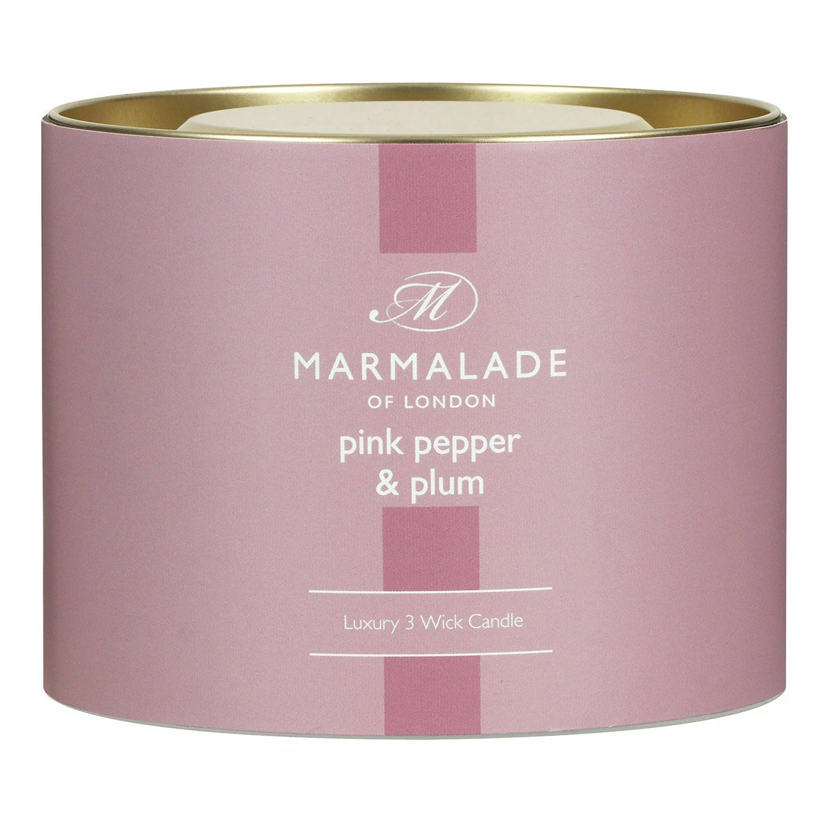 Marmalade Of London Pink Pepper & Plum 400g 3 Wick Glass Soy Candle 7 Marmalade Of London Pink Pepper & Plum 400g 3 Wick Glass Soy Candle - Image 7