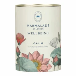Marmalade Of London Calm 230g Wellbeing Glass Soy Candle -Water Bottle Store marmalade of london 13764 calm 230g wellbeing glass candle 4